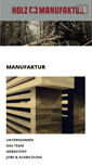 Mobile Screenshot of holzmanufaktur.com