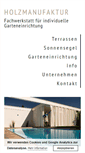Mobile Screenshot of holzmanufaktur.at